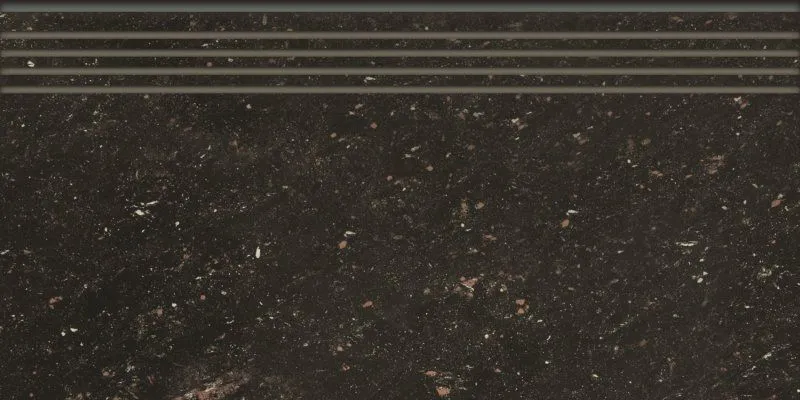 Ступень Grasaro Crystal Black 29.4x60 G-640/PR/st01/294x600x10 - фото 1