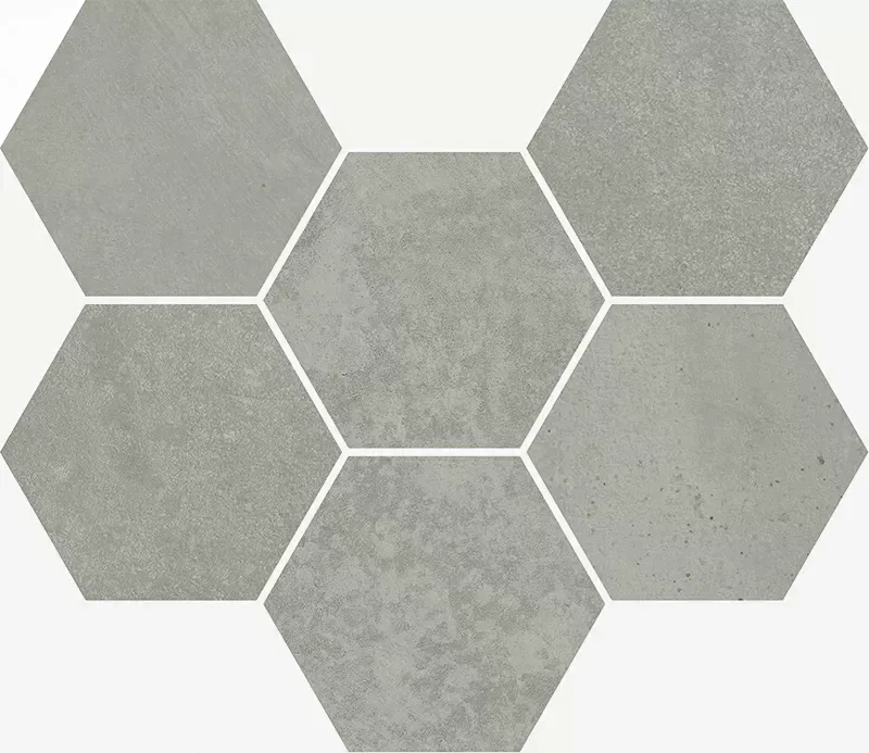 Мозаика Италон Terraviva Grey Hexagon 25x29 - фото 1