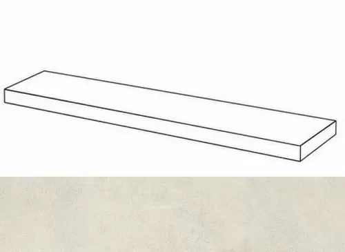 Ступень угловая правая Италон Millennium Pure 33x120 - фото 1