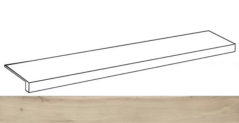 Ступень фронтальная Италон Loft Magnolia 33x160 - фото 1