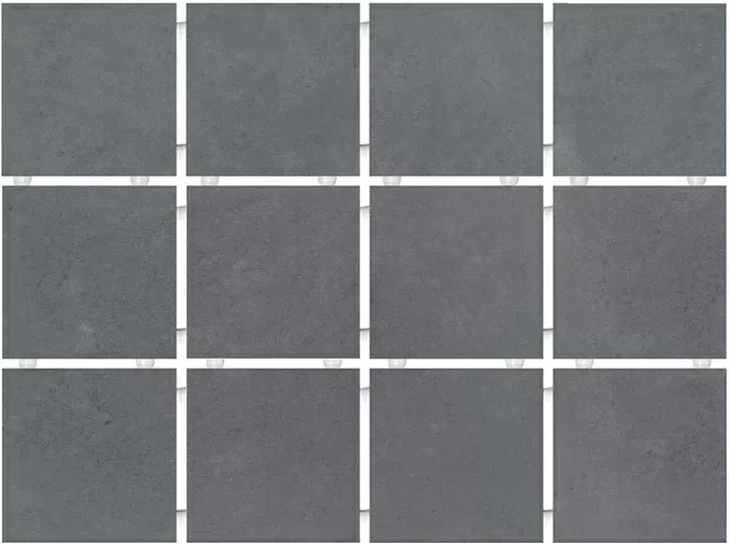 Керамическая плитка Kerama Marazzi 1290H Амальфи серый темный 9,8x9,8 - фото 1