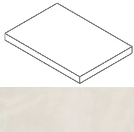 Ступень угловая правая Италон Континуум Полар 33x60 - фото 1