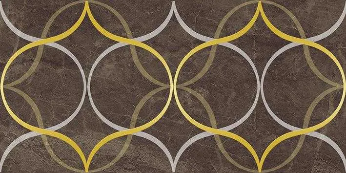 Декор Лапарет Crystal Resonanse коричневый 30x60 глянцевый - фото 1