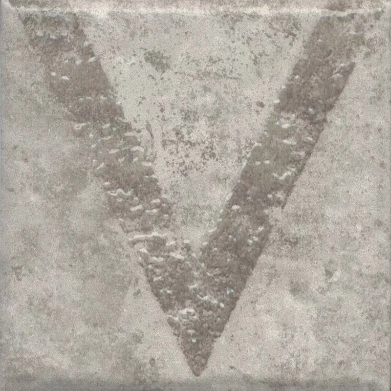 Декор Kerama Marazzi KMD3STA035GN Спартель 1 серый матовый 9.8x9.8 - фото 1