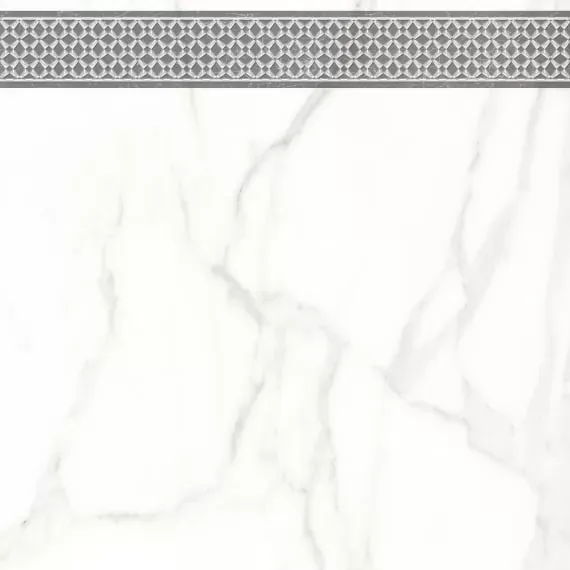 Декор Lasselsberger Каррара Нова 7346-0003 белый 45x45 - фото 1