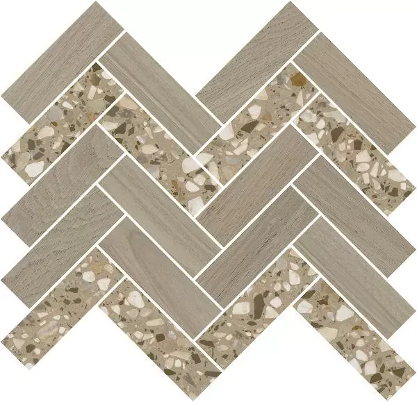 Мозаика Kerama Marazzi T042\SG5269 Монтиони мозаичный коричневый светлый 34х35.5 - фото 2