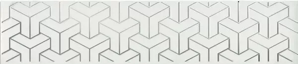 Бордюр Kerama Marazzi AD\A569\6397 Ломбардиа белый 5,4x25 - фото 1