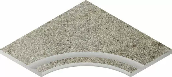 Бортик с выемкой угловой закругленный Nordica X2 Silver 60x60 - фото 1