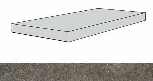 Ступень угловая правая Atlas Concorde Drift Grey 33x120 - фото 1