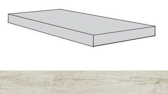 Ступень угловая левая Atlas Concorde Iconic White 33x160 - фото 1