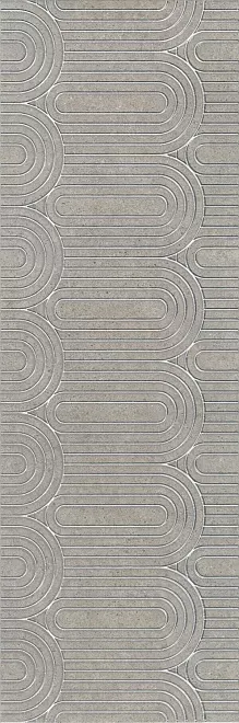 Декор Kerama Marazzi OP\B201\12137R Безана серый обрезной 25x75 - фото 1