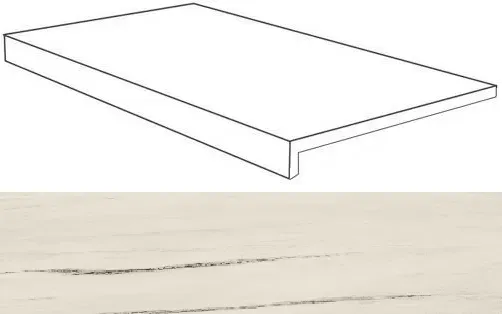 Ступень Atlas Concorde Italy Marvel Bianco Fantastico Scalino Lapp AO7L 37.5x150 - фото 1