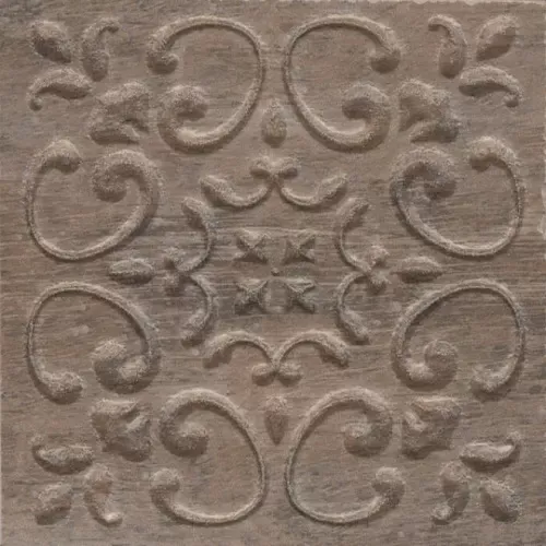 Вставка Kerama Marazzi STG\C481\SG1550 Браш Вуд коричневый тёмный 9,9x9,9 - фото 1