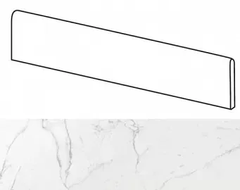 Плинтус Atlas Concorde Italy Marvel Calacatta Battiscopa Lapp. AVXS 7.2x60 - фото 1