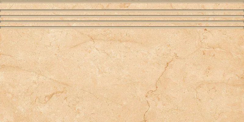 Ступень Kerranova Marble Trend Crema Marfil 29.4x60 K-1003/LR/st01/294x600x10 - фото 1