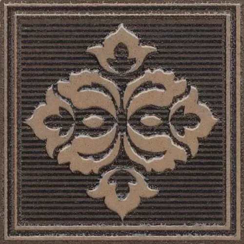 Вставка Kerama Marazzi AD\B400\SG929720R Версаль коричневый обрезной 7х7 - фото 1