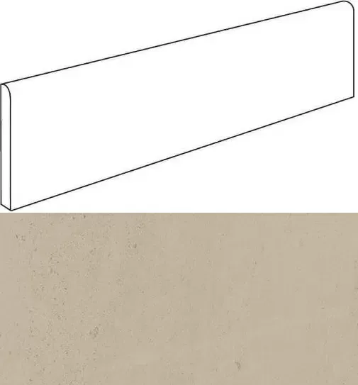 Плинтус Atlas Concorde Wise Sand 7,2x60 лаппатированный - фото 1