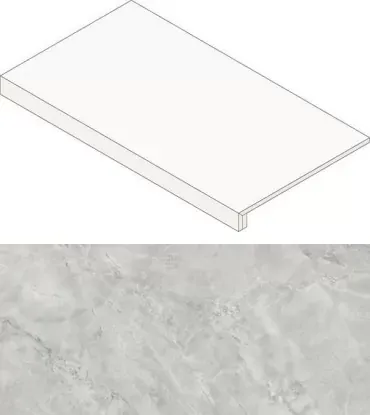 Ступень Atlas Concorde Italy Marvel Grey Cloud Scalino Matt AGHV 33x60 - фото 1