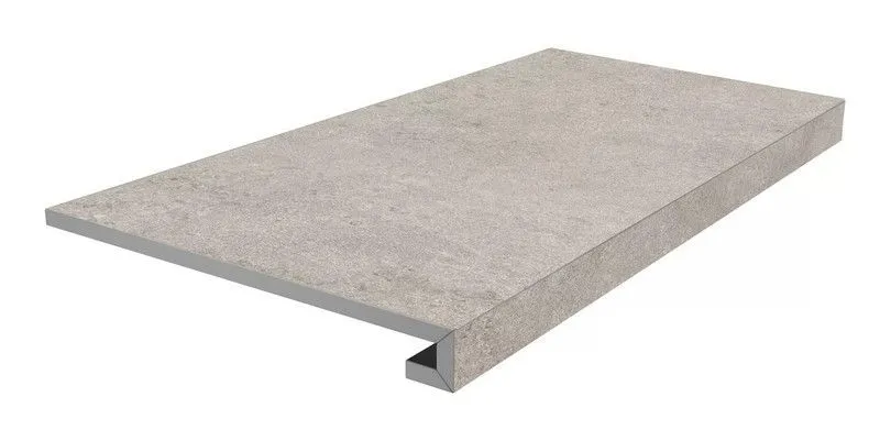 Ступень Kerama Marazzi KM8080G0031RGCF фронтальная клееная Портленд серый светлый матовый обрезной 33x80 - фото 1