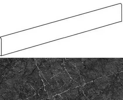 Плинтус Atlas Concorde Italy Marvel Grigio Intenso Battiscopa Matt AOWC 7.2x150 - фото 1
