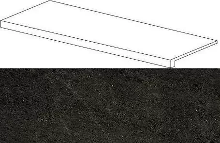 Ступень фронтальная Atlas Concorde Wise Dark 33x120 матовая - фото 1