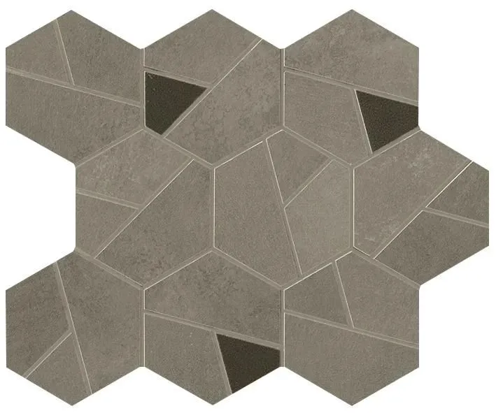 Мозаика Atlas Concorde Italy Boost Pro Taupe Mosaico Hex Coffee 25x28.5 A0QP - фото 1
