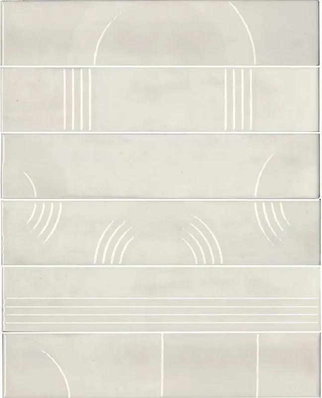 Панно Kerama Marazzi KMP3STA001RN6X Панно Мажорель белый глянцевый из 6 частей 28.5x36 - фото 1