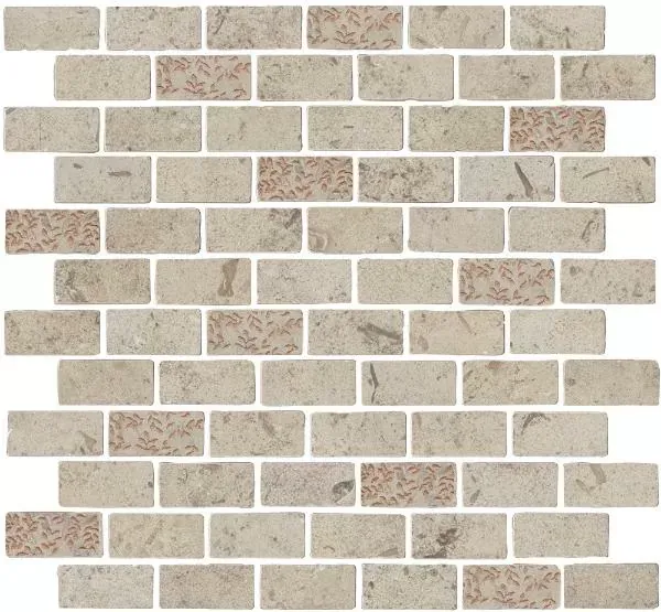 Мозаика Kerama Marazzi MBD014 Про Лаймстоун Антика 2 мозаичный бежевый матовый 30х32 - фото 1