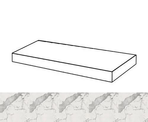 Ступень угловая правая Coliseumgres Impero Marco 33x45 - фото 1