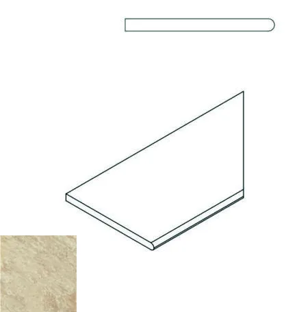 Бортик закругленный правый Италон Climb Х2 Rope 30x60 - фото 1