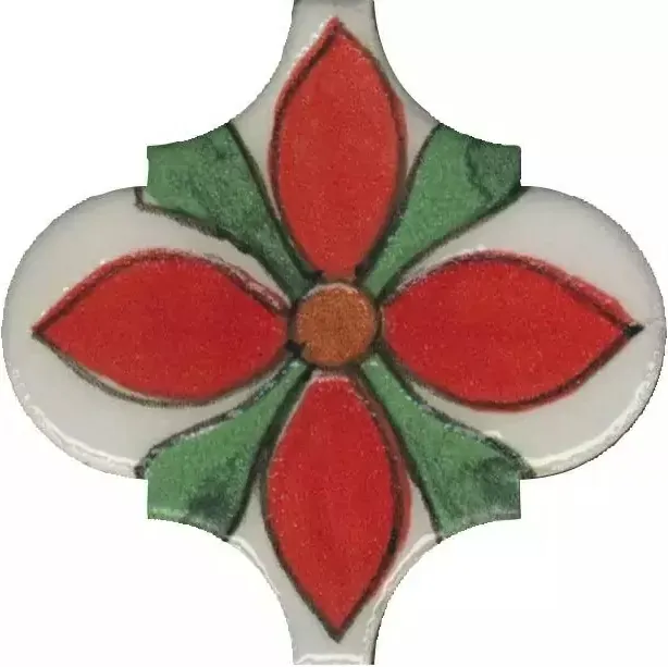 Декор Kerama Marazzi Авейру 6 глянцевый 6.5x6.5 VT\A314\65000 - фото 1