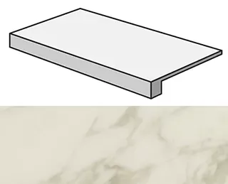 Ступень Atlas Concorde Italy Marvel Royal Calacatta Scalino AFCC 33x60 - фото 1
