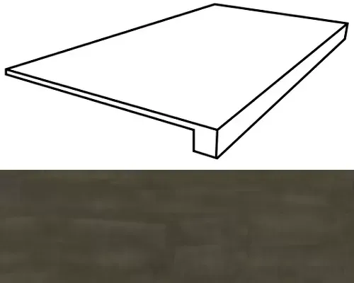 Ступень фронтальная Италон Surface Ambra 33x120 - фото 1