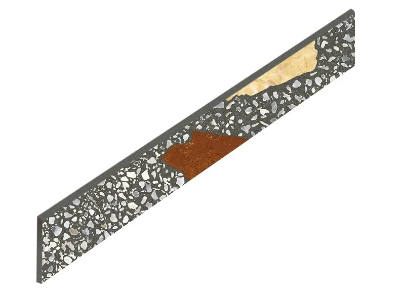 Плинтус ColiseumGres Палладио Блэк 610130005320 черный 7.2x60 - фото 1