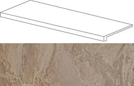 Ступень фронтальная Atlas Concorde Privilege Grigio 33x120 - фото 1