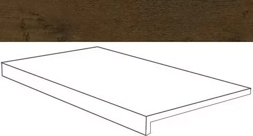 Ступень Atlas Concorde Italy Heartwood Moka Scalino AMAM 33x150 - фото 1