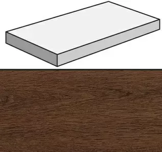 Ступень угловая правая Atlas Concorde Oak Reserve Dark Brown 33x120 - фото 1