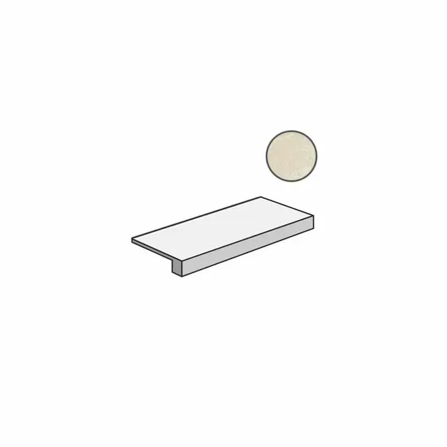 Ступень фронтальная Италон Genesis Moon White 33x120 - фото 1