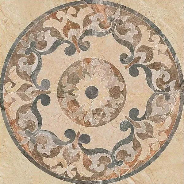 Декор Kerranova Genesis Beige 120x120 K-101/LR/d01-cut/1200x1200x10 - фото 1