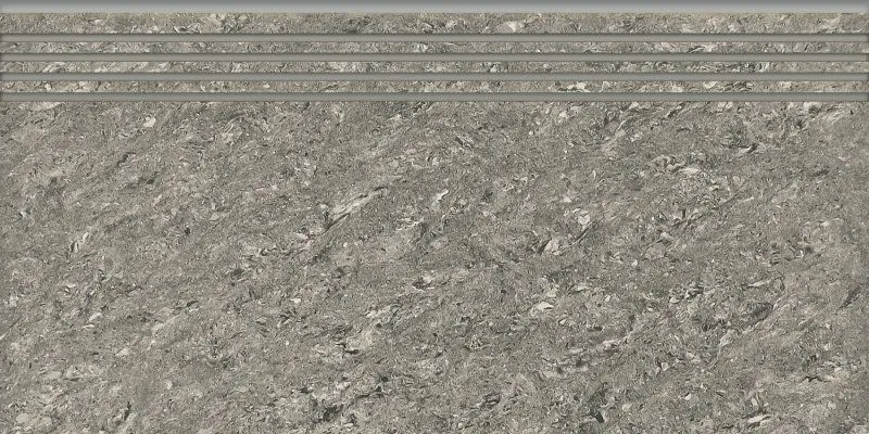 Ступень Grasaro Crystal Grey 29.4x60 G-610/PR/st01/294x600x10 - фото 1