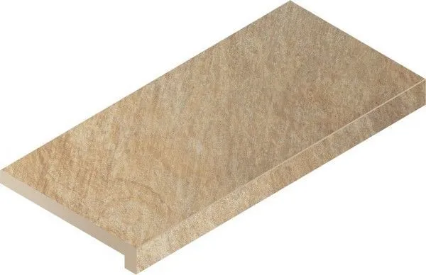 Ступень Италон Дистрикт Сэнд Х2 угловая правая 620070000710 бежевый 33x60 - фото 1