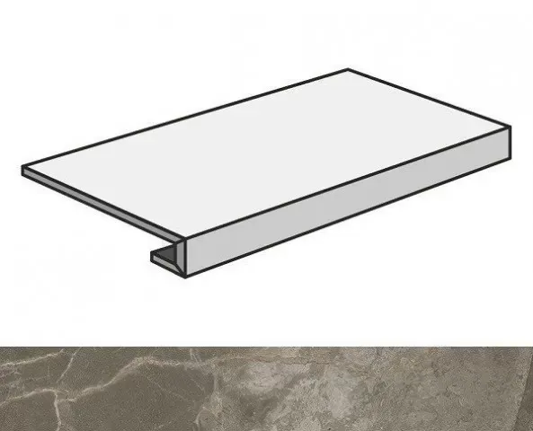 Ступень фронтальная Atlas Concorde Allure Grey Beauty 33x80 матовая - фото 1