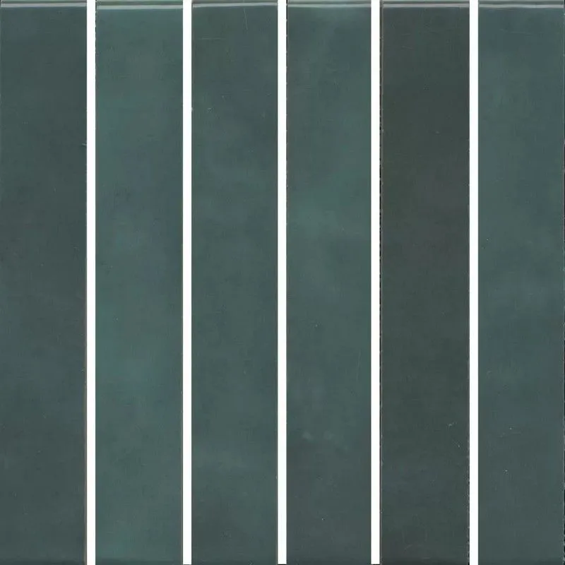 Декор Kerama Marazzi KMD2MSM005BN Фес мозаичный зеленый темный глянцевый 15x15 - фото 1