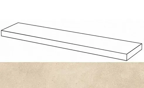 Ступень угловая правая Италон Room Stone Beige 33x120 - фото 1