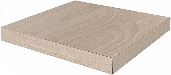 Ступень Kerama Marazzi DL501400R\GCS угловая клееная левая Про Вуд беж светлый 33x33 - фото 1