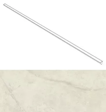 Бордюр Atlas Concorde Italy Marvel Calacatta Perla Corner Silk AGJU 1x120 - фото 1