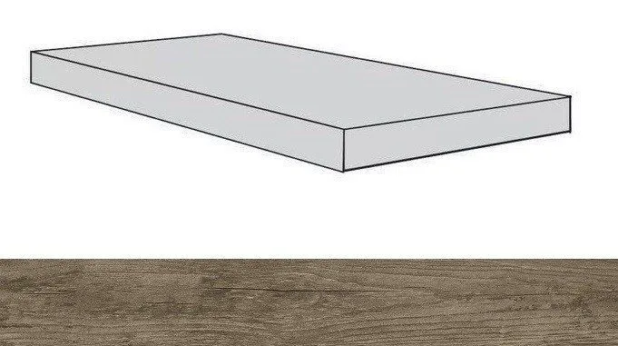 Ступень угловая левая Atlas Concorde Iconic Moka 33x160 - фото 1