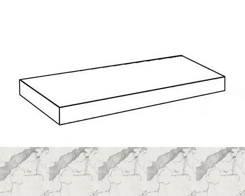 Ступень угловая левая Coliseumgres Impero Marco 33x45 - фото 1