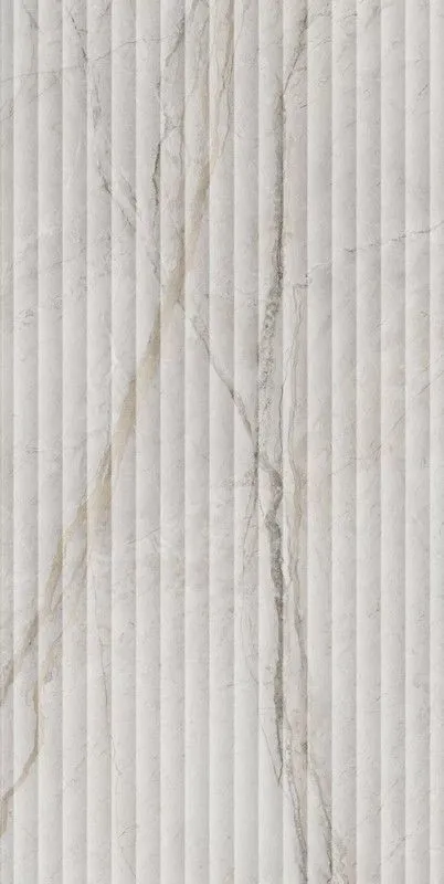 Керамическая плитка Kerama Marazzi KM6012B0110R Ифран серый светлый глянцевый структура обрезной 60x119.5 - фото 1