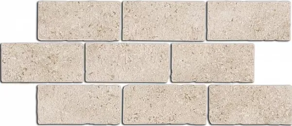 Бордюр Kerama Marazzi BR024 Роверелла беж мозаичный 14,7x34,5 - фото 1